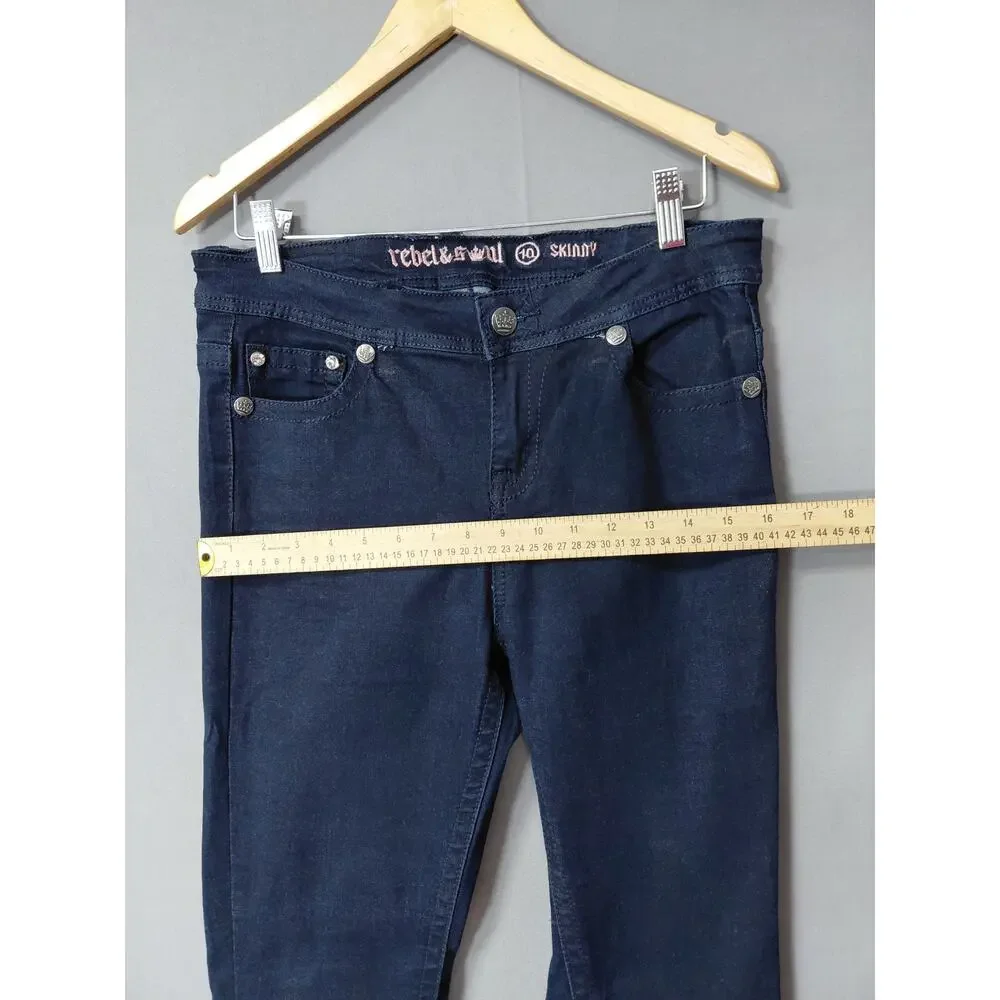 rebel&soul Blue Stretch Jeans  Slim Denim Size 10